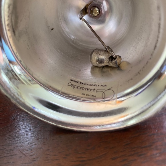 Silver bell Department 56 4” - Picture 3 of 3